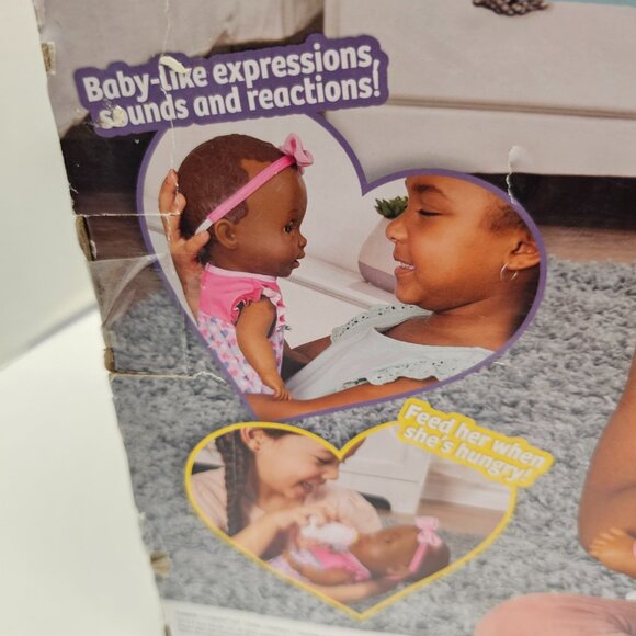 New Box Luvabella Newborn African American Interactive Life like Girl Doll Real - Picture 9 of 16